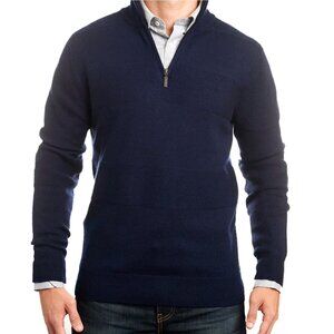 Jeremy Argyle: Merino Wool 1/4 Zip (navy)